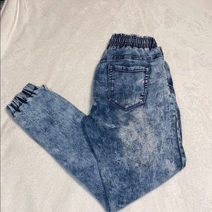 Jean joggers